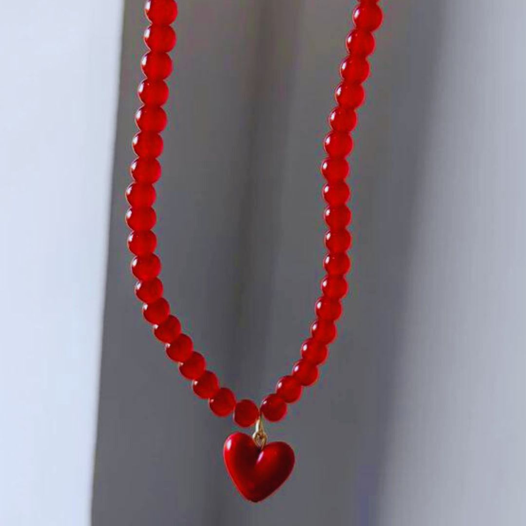 Candy Heart Necklace-Little Fish Co.