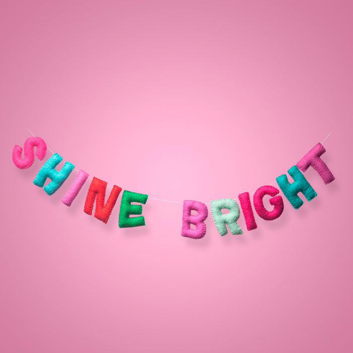 Shine Bright Garland in Peppermint-Top 30 Christmas-Little Fish Co.