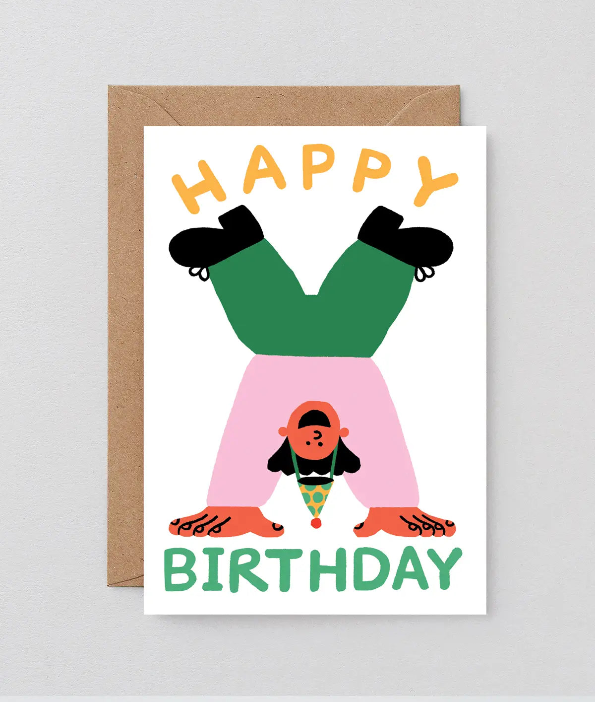 Handstand Happy birthday greeting card-Fun-Little Fish Co.