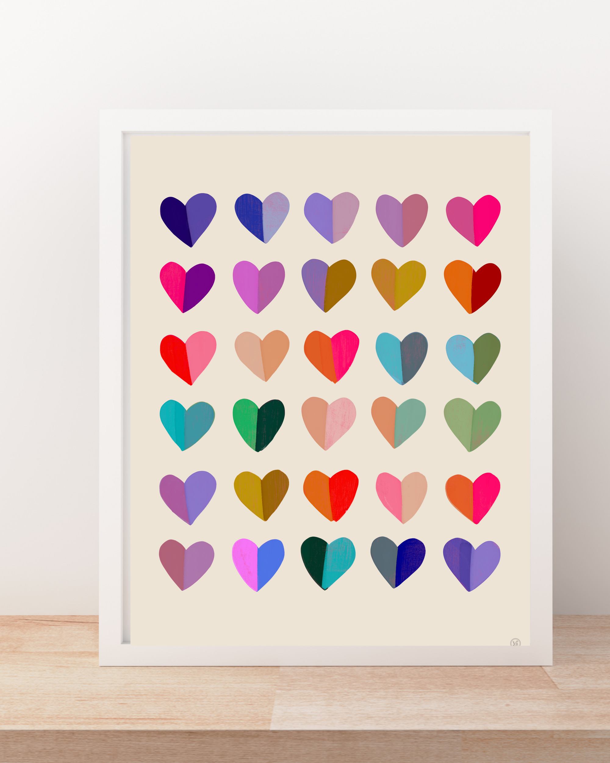 Hearts- Vicky Barone-Art-Little Fish Co.