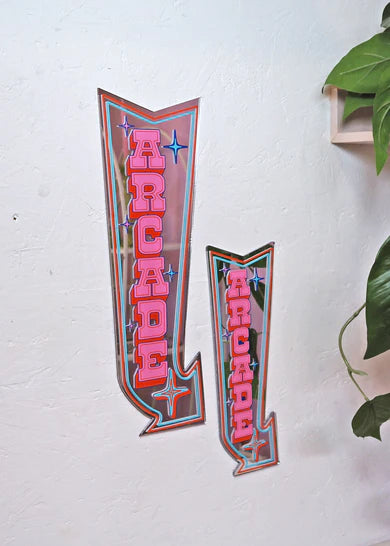 Retro Arcade Mirror Small Blue / Red-New Arrivals 2025-Little Fish Co.