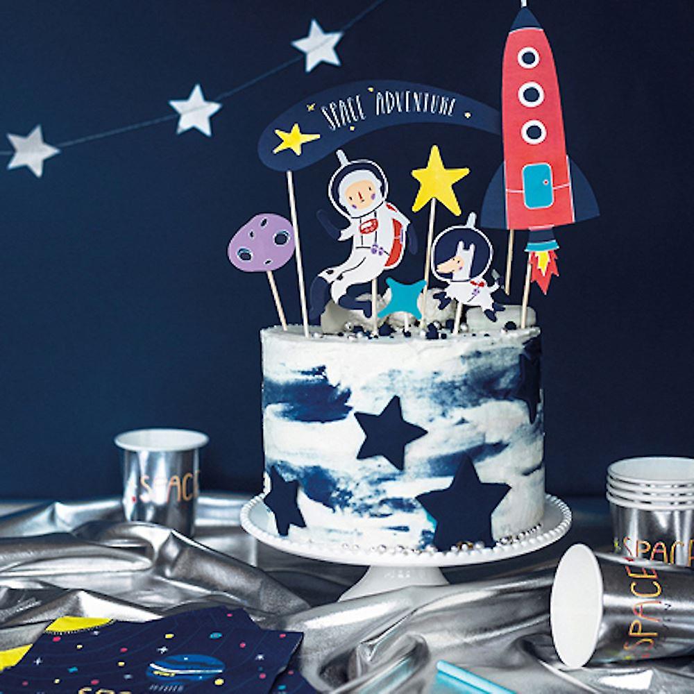 Space party Cake toppers-Little Fish Co.