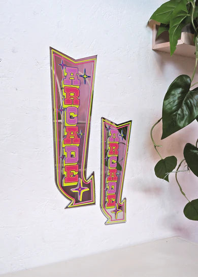 Retro Arcade Mirror small Green / Pink-Fun-Little Fish Co.