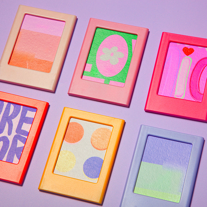 Mini Magnetic photo frame - pastel pinks-New Arrivals-Little Fish Co.