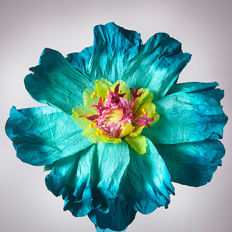 Dancing flower - Turquoise-Little Fish Co.