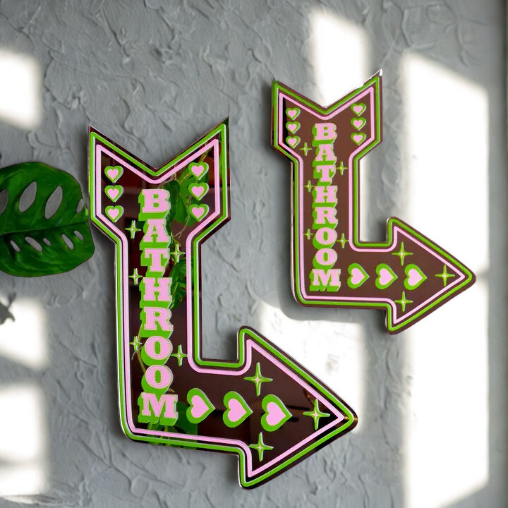 Retro bathroom mirror Green - small-Top 30 Decor-Little Fish Co.