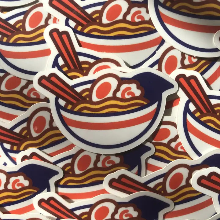 Ramen bowl Vinyl sticker-Top 30 Stationary-Little Fish Co.