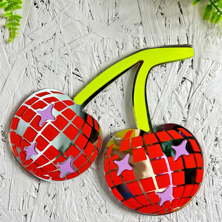 Disco Cherries Mirror-New Arrivals 2025-Little Fish Co.