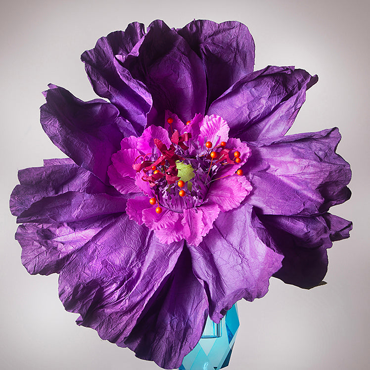 Dancing flower - Deep Purple-Paper Flowers-Little Fish Co.