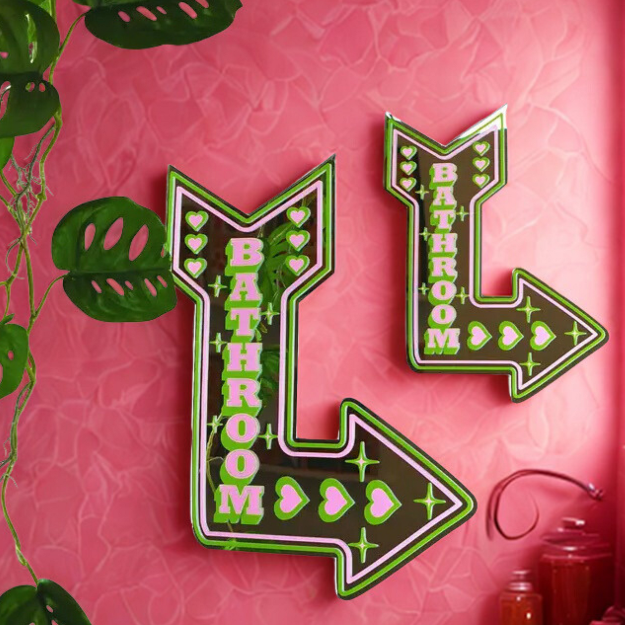 Retro bathroom mirror Green - small-Top 30 Decor-Little Fish Co.