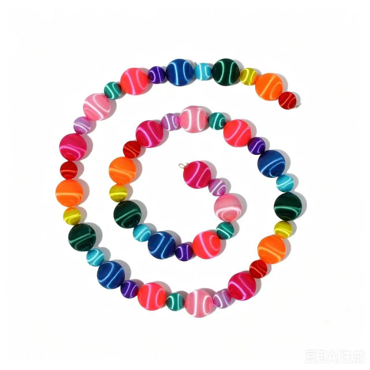 Silk Ball Garland Multi - Preorder