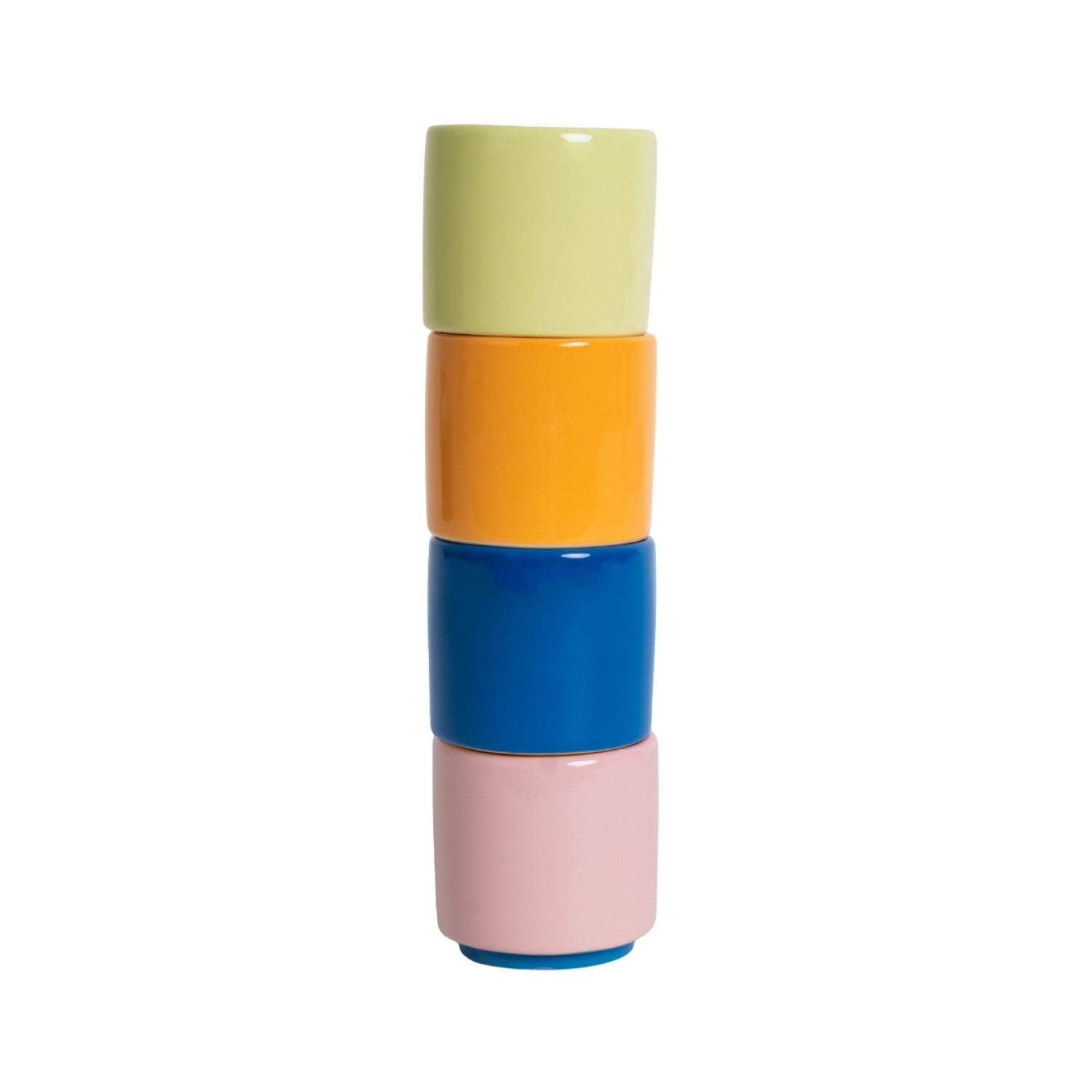 Set of 4 Espresso/Macchiato Cups Multicolour