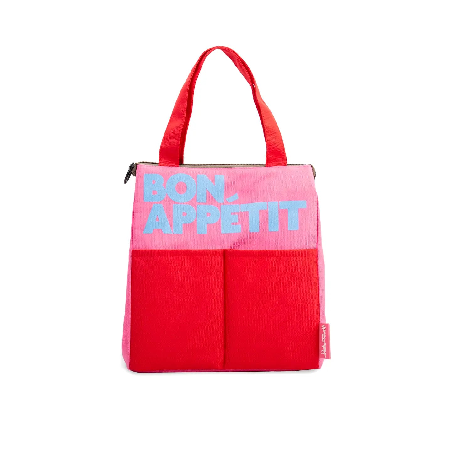 Red Bon Appétit Lunch Bag-top 30 back to school-Little Fish Co.