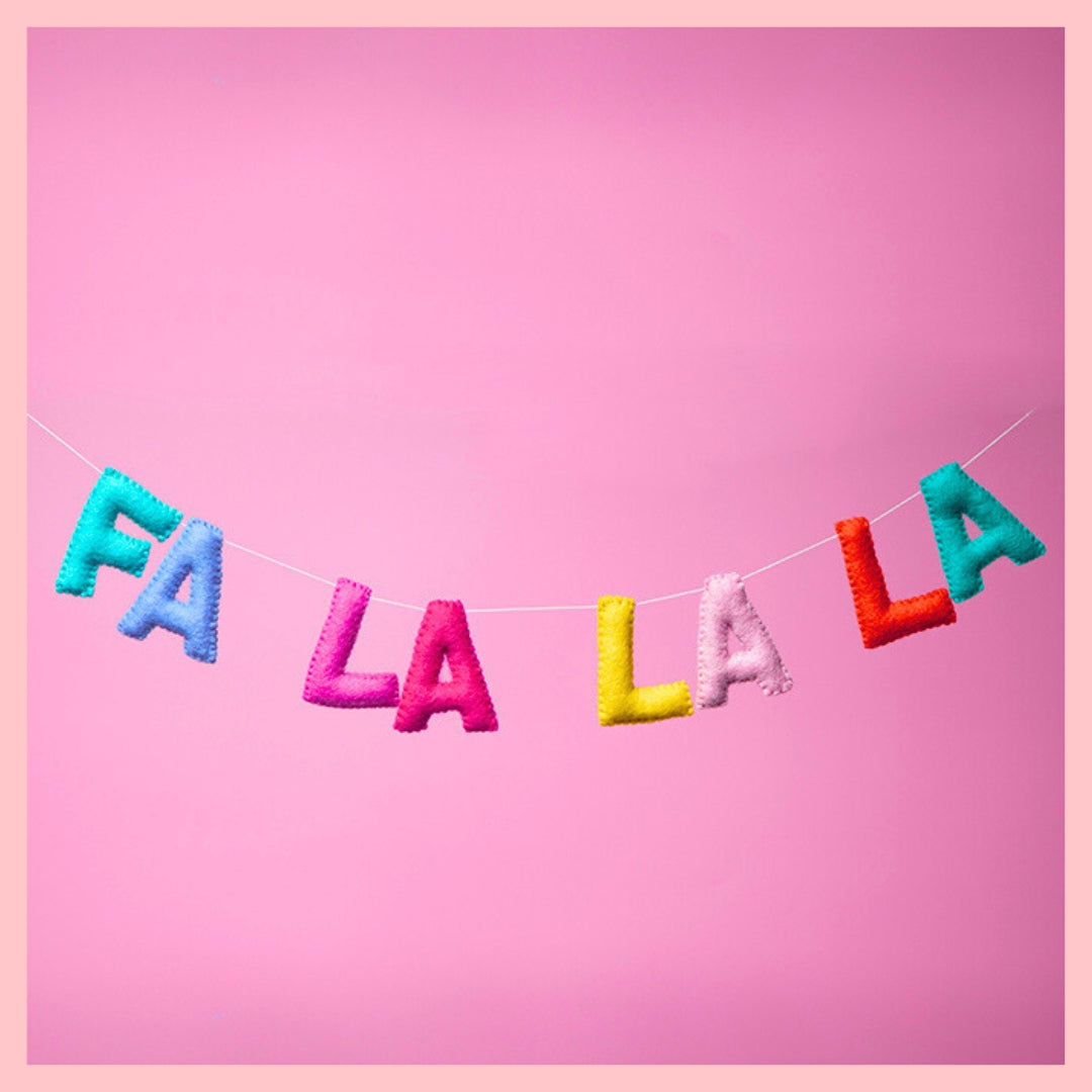 Fa La La La Garland - Lollie-Fun-Little Fish Co.