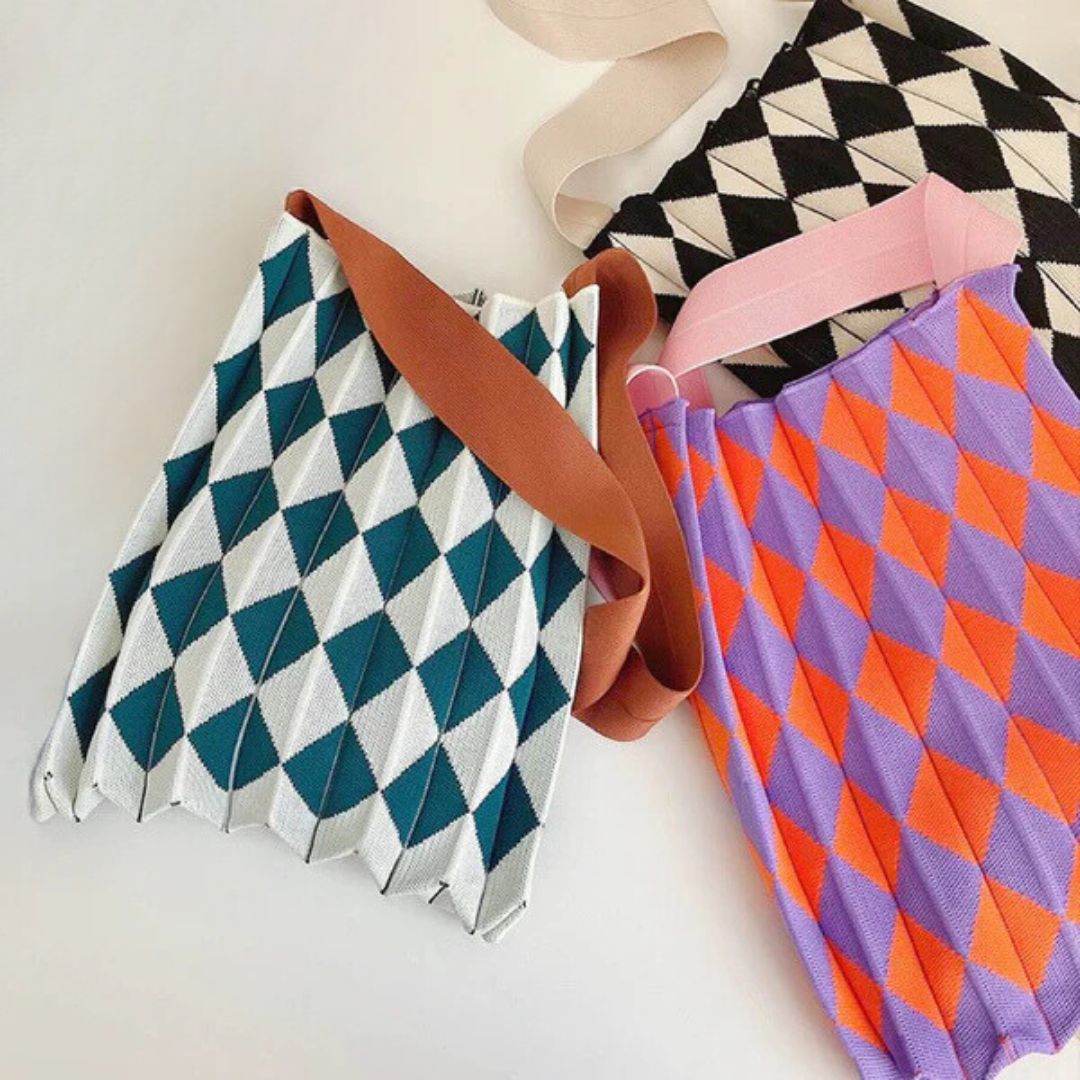 Ace of Spades shoulder bag Lilac / Orange-New Arrivals-Little Fish Co.