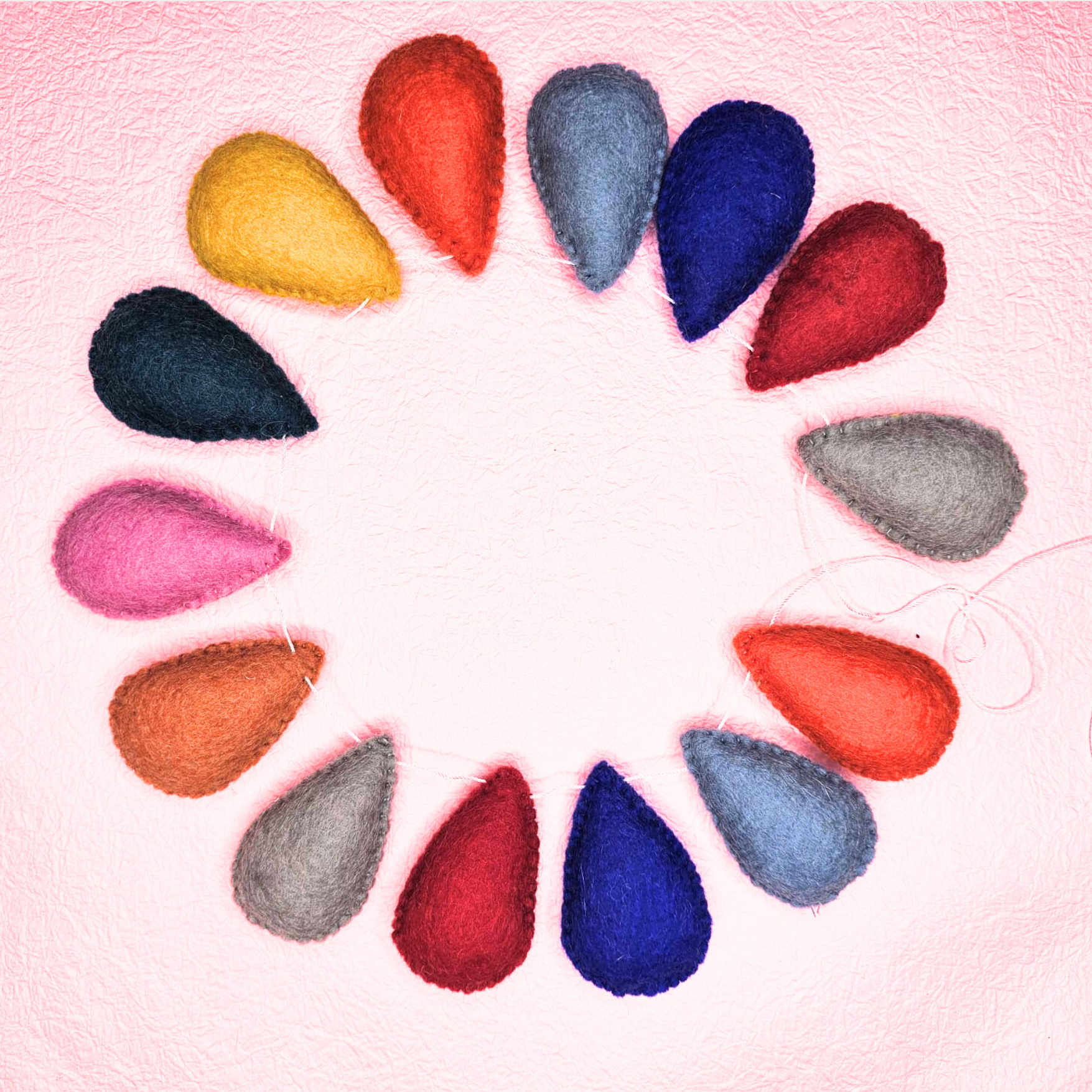 Felt Droplet garland - Smartie-Fun-Little Fish Co.