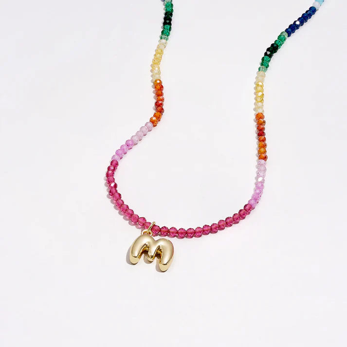 The Burstie - Bubble Initial necklace