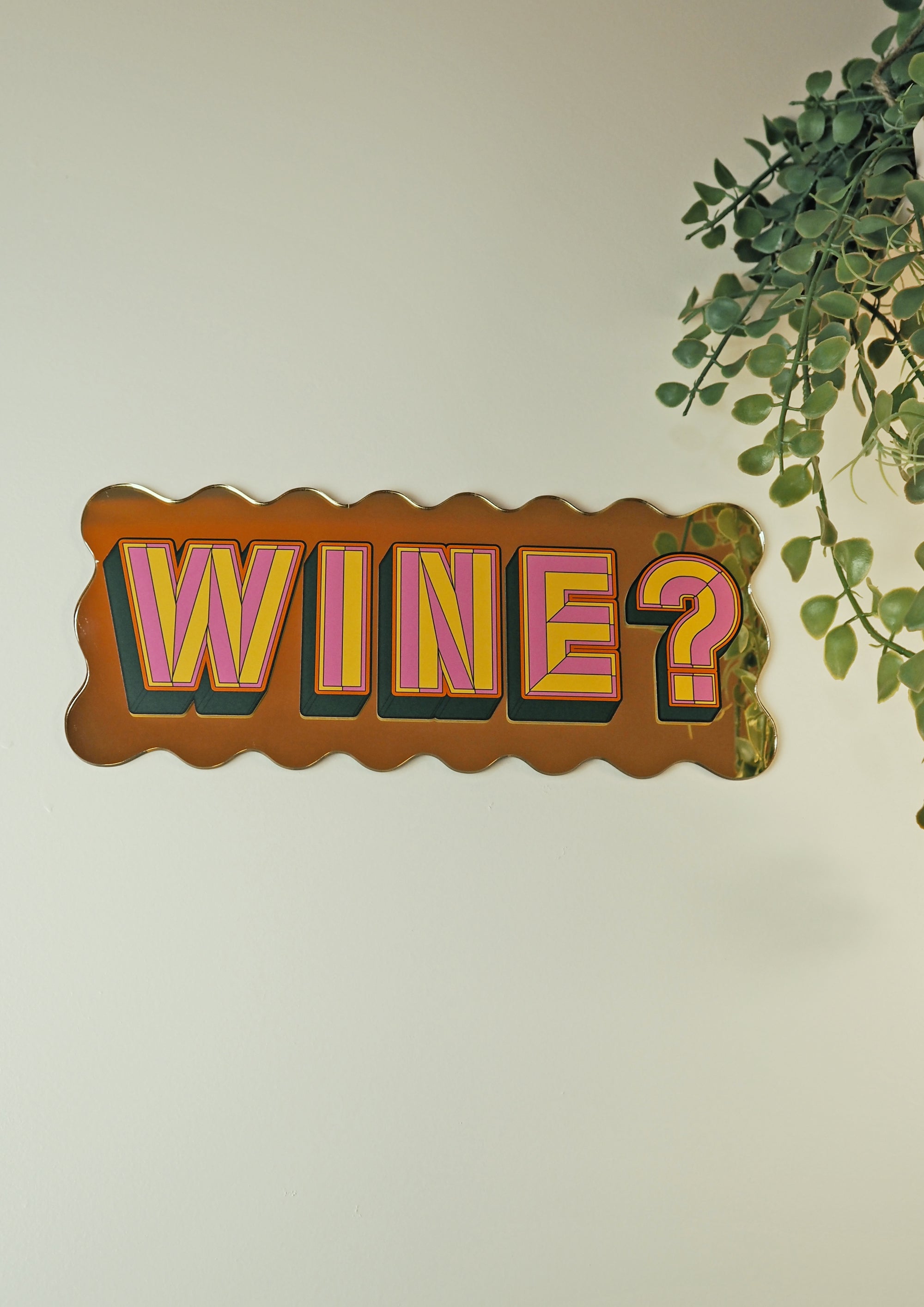 Wine- wavy gold gold-Little Fish Co.