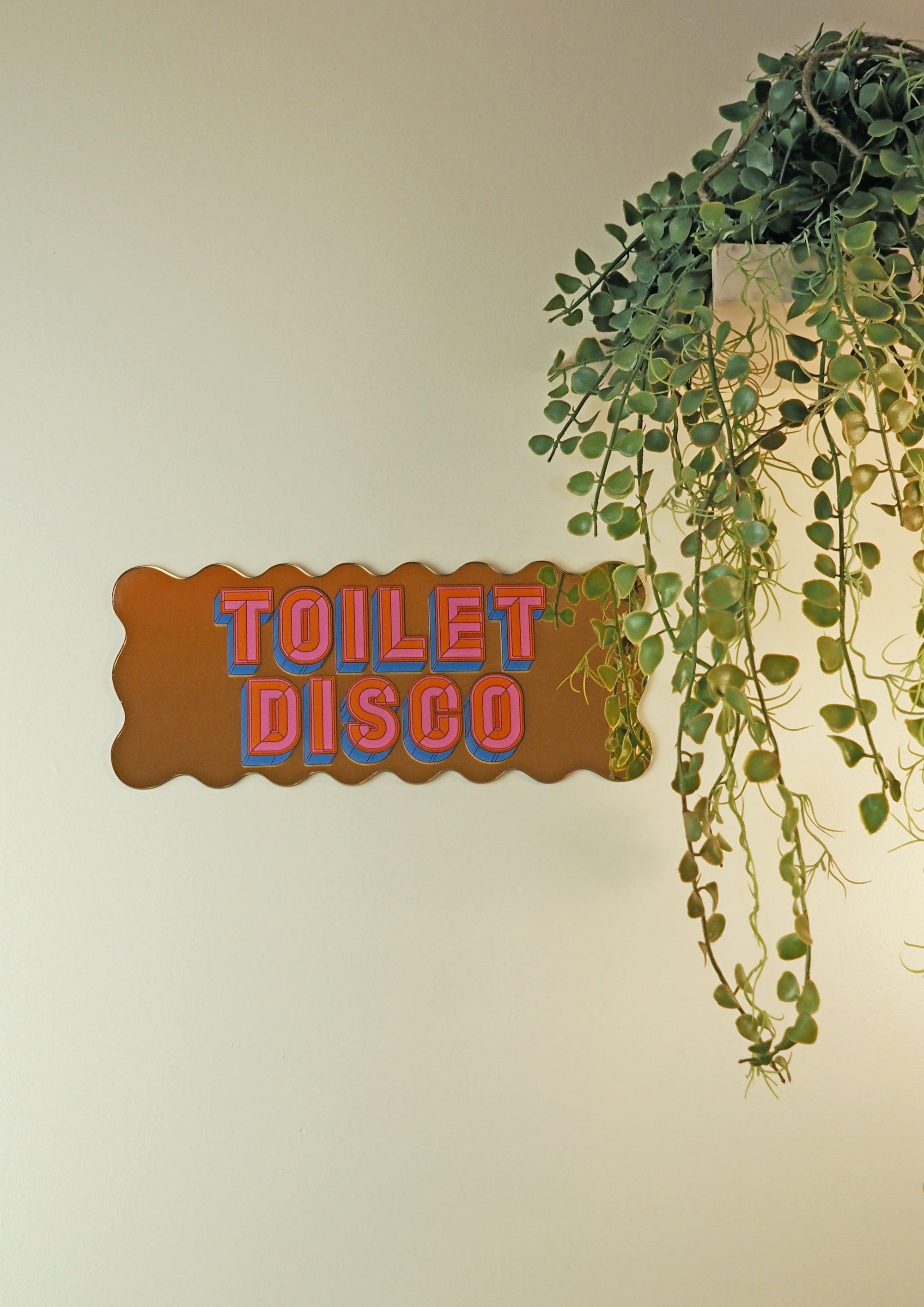 Toilet disco- wavy gold gold-Little Fish Co.