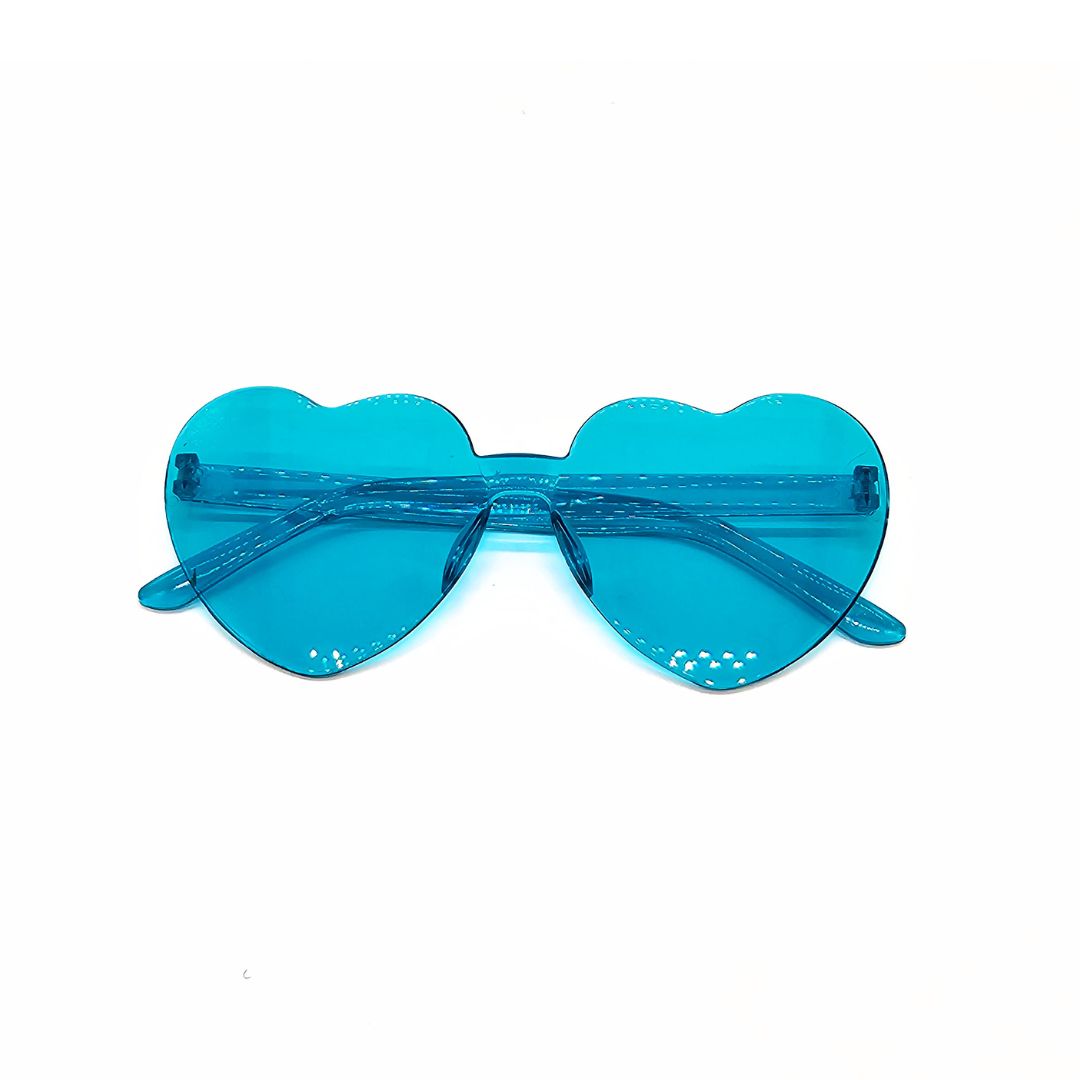 Kids heart fashion glasses Turquoise-Little Fish Co.