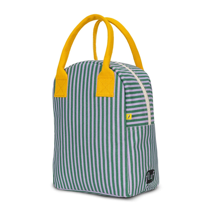 Machine washable Zipper lunch bag - Candy stripe