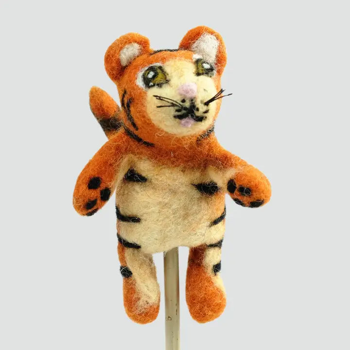 Felt Tiger Finger Puppet-Little Fish Co.