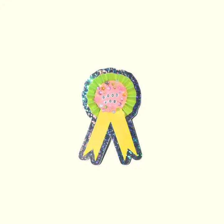 Good Job Ribbon Sticker-Little Fish Co.