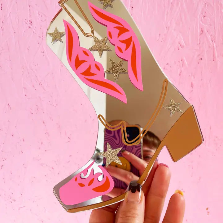 Rootin tootin cowboy boot mirror-New Arrivals 2025-Little Fish Co.
