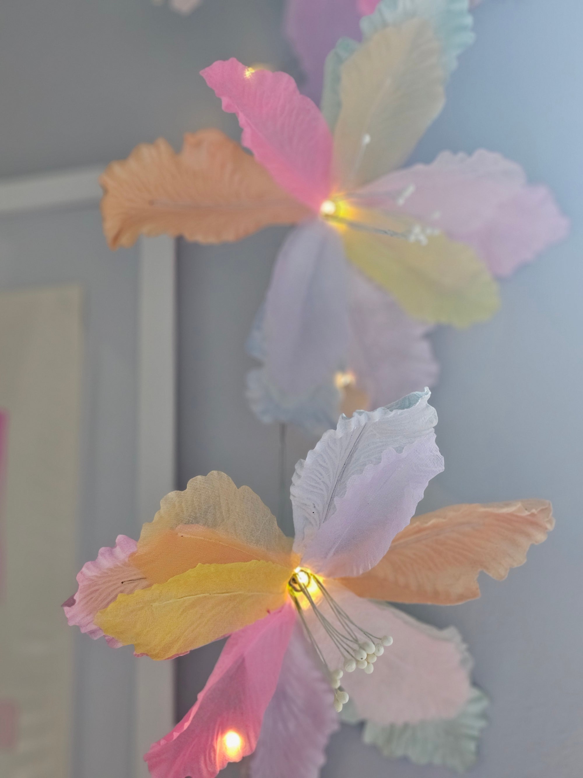 Dancing Flower String Lights - In stock - ready to ship-Paper Flowers-Little Fish Co.