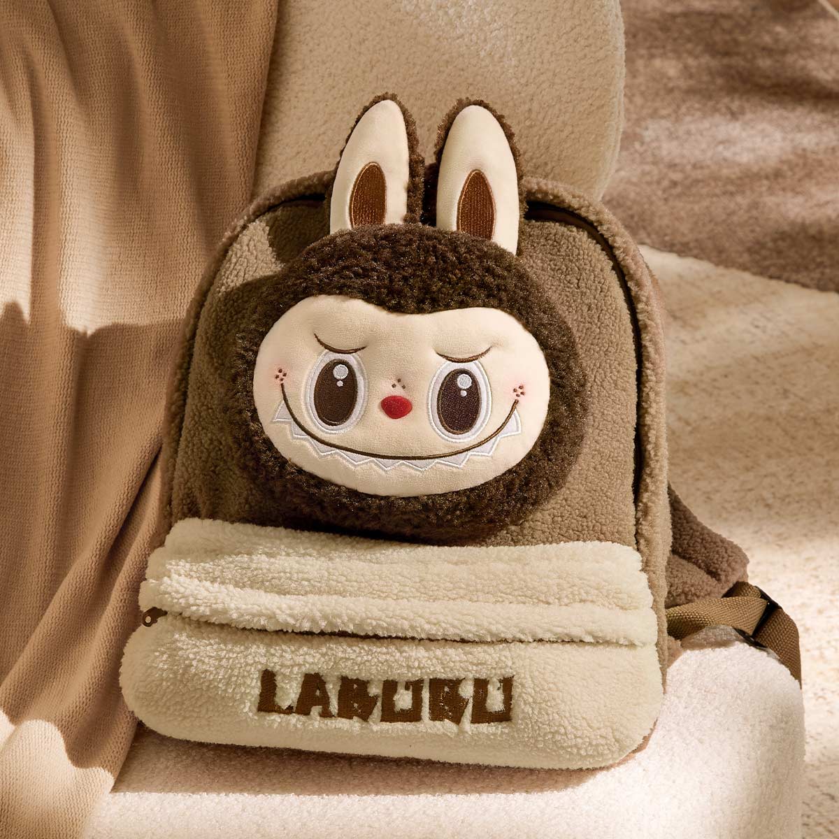 LABUBU THE MONSTERS - Classic bag series Berber fleece backpack