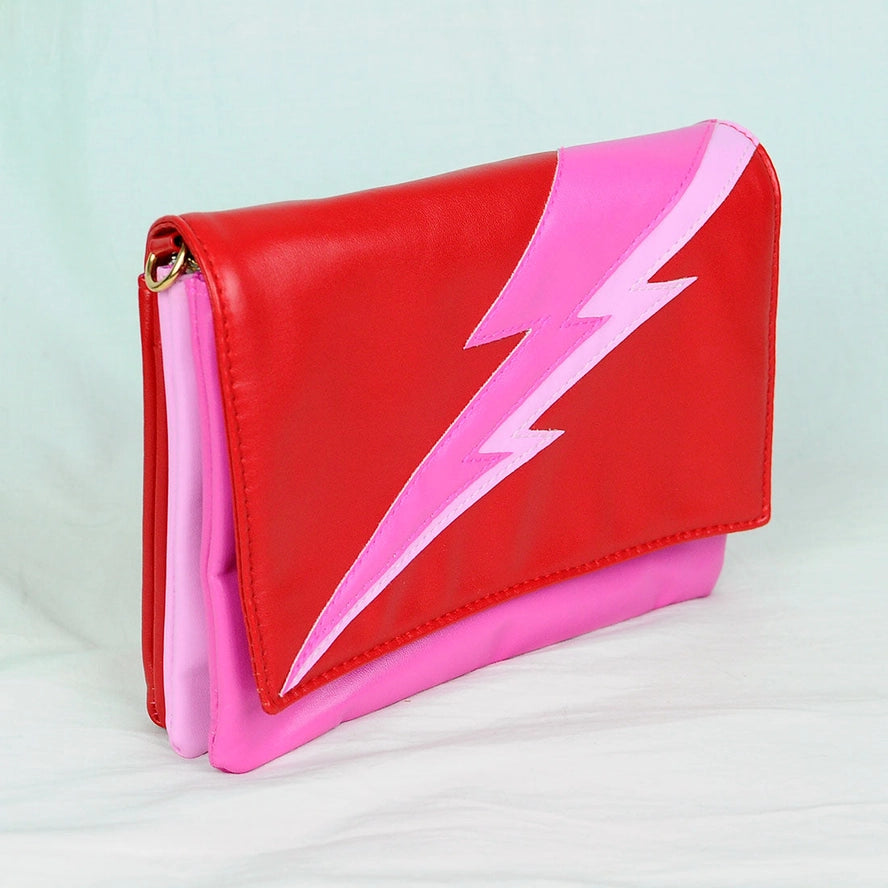 Convertible lightening bolt clutch in Paparazzi-New Arrivals-Little Fish Co.