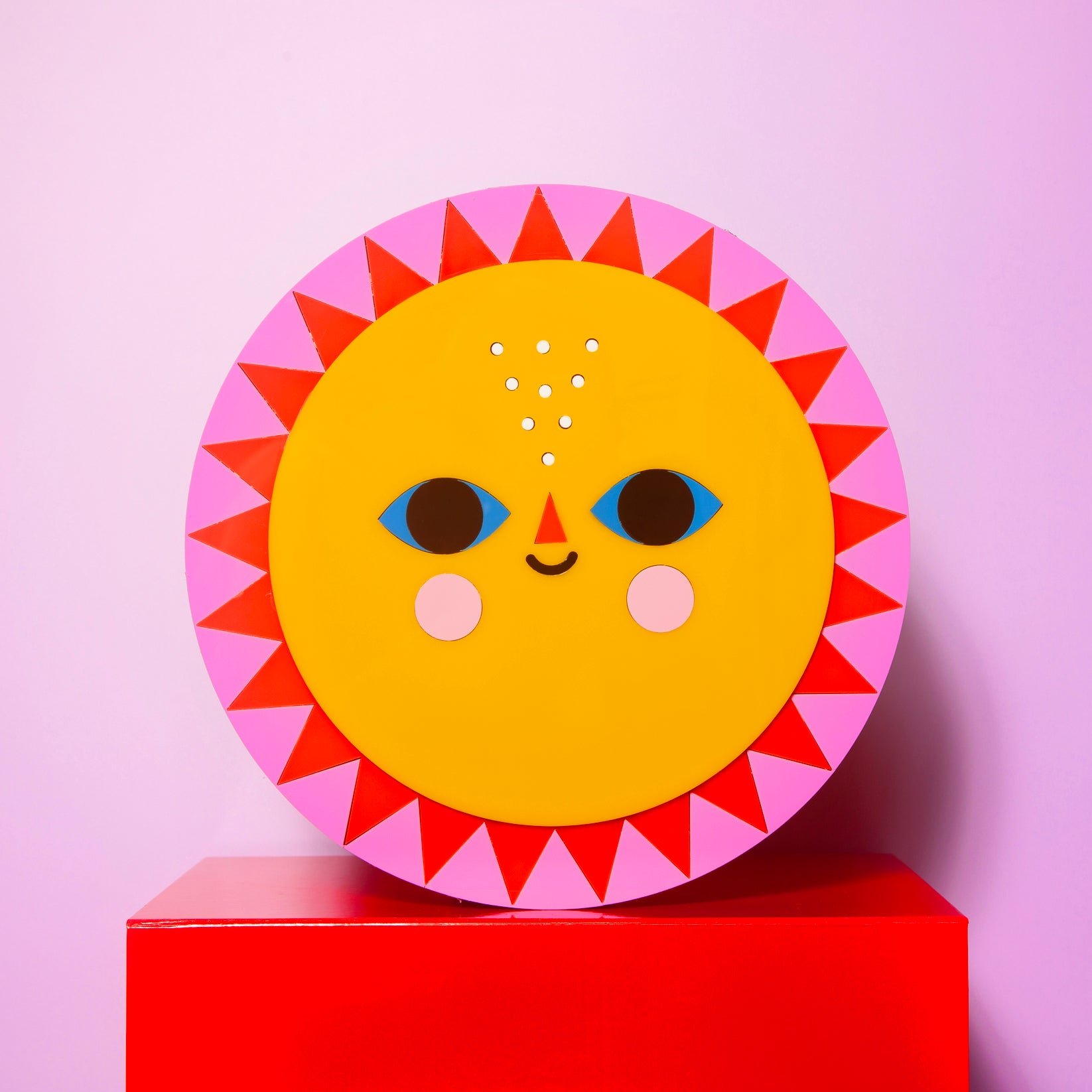 Susie Sun - Yellow Acrylic wall Art-Little Fish Co.