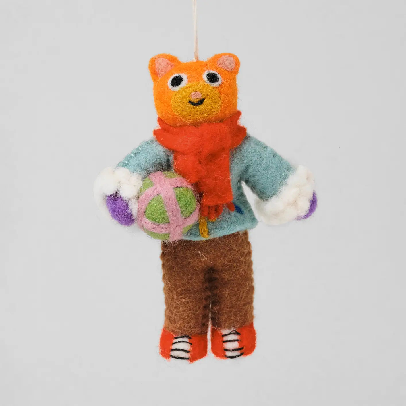 Cat Hanging Felt Ornament