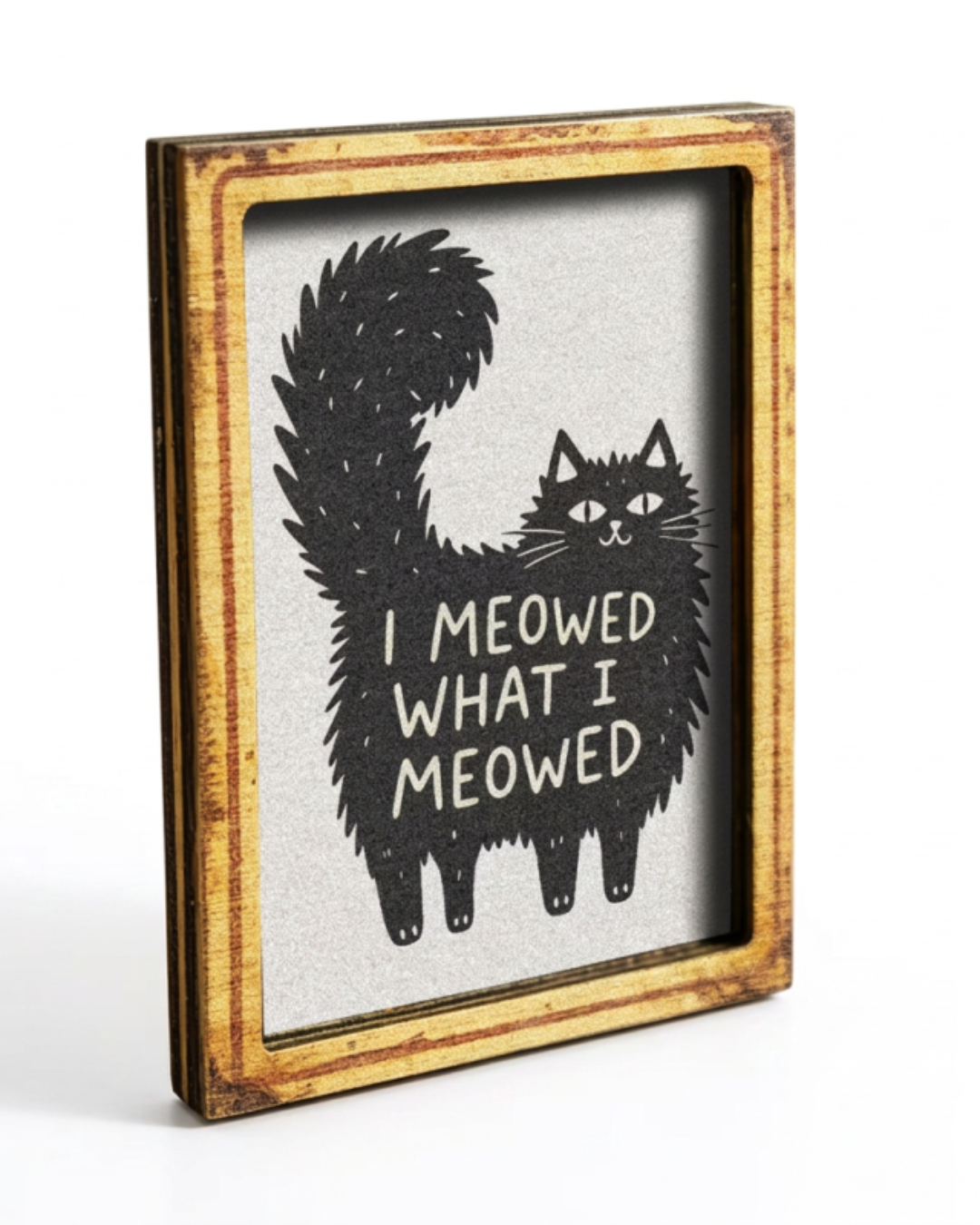 Meowed Fridge magnet