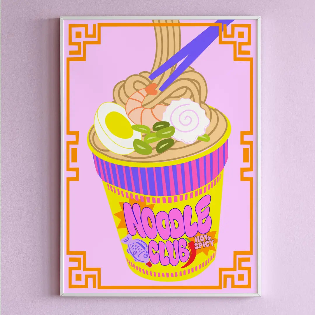 A5 Cup Noodle wall print