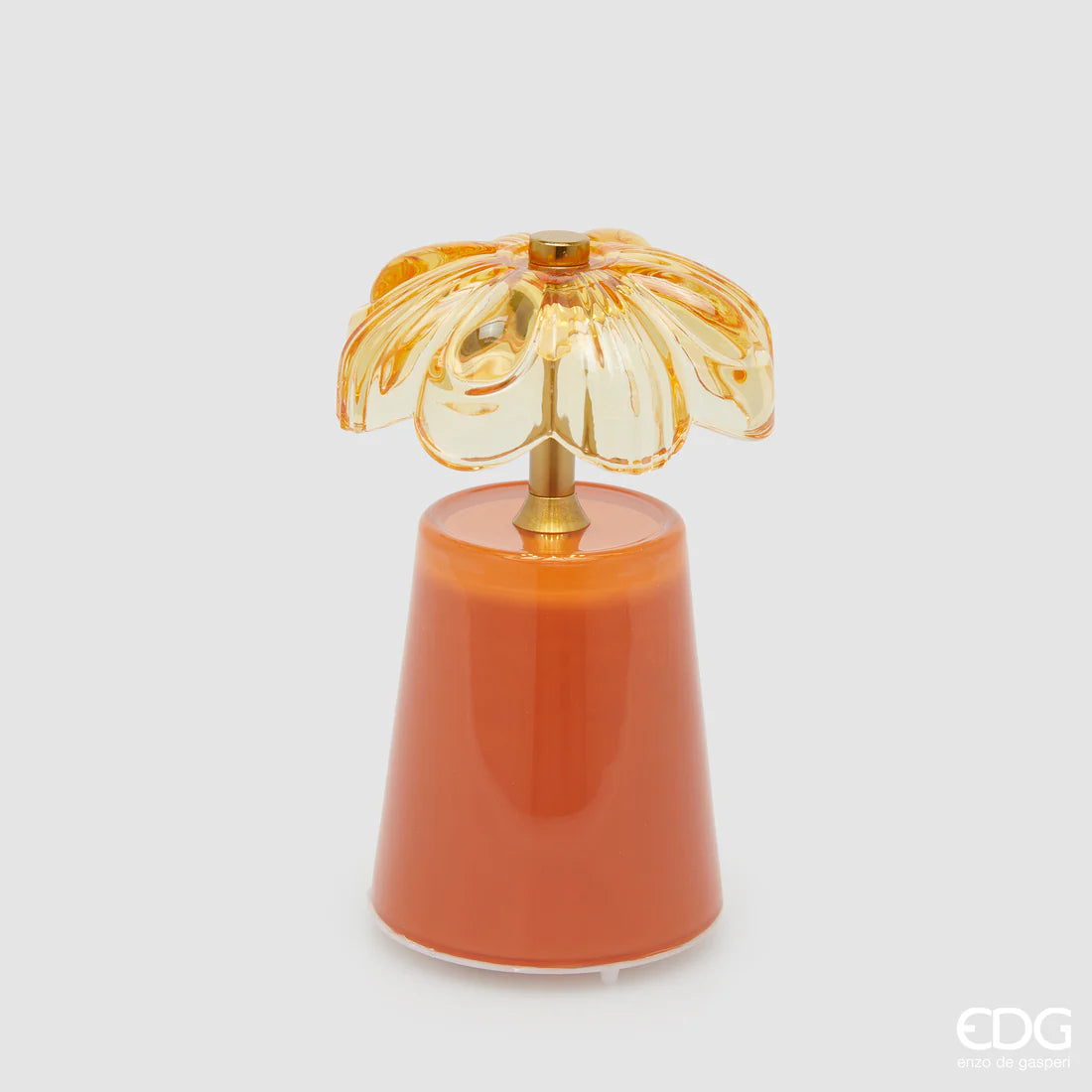 Orange flower lamp