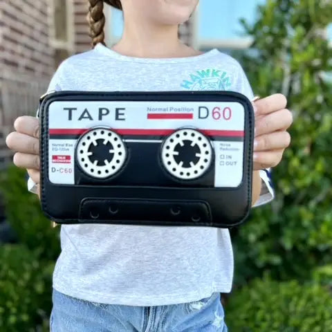 Play a tune cassette tape handbag-New Arrivals 2025-Little Fish Co.