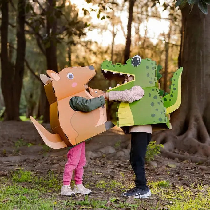 3d Cardboard Crocodile Costume-New Arrivals 2025-Little Fish Co.