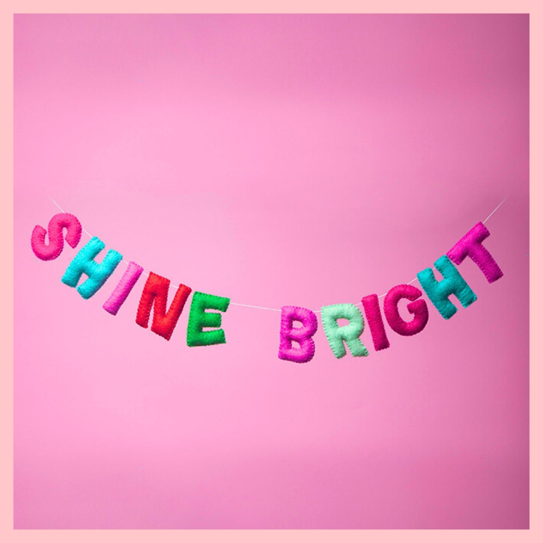 Shine Bright Garland in Peppermint-Top 30 Christmas-Little Fish Co.