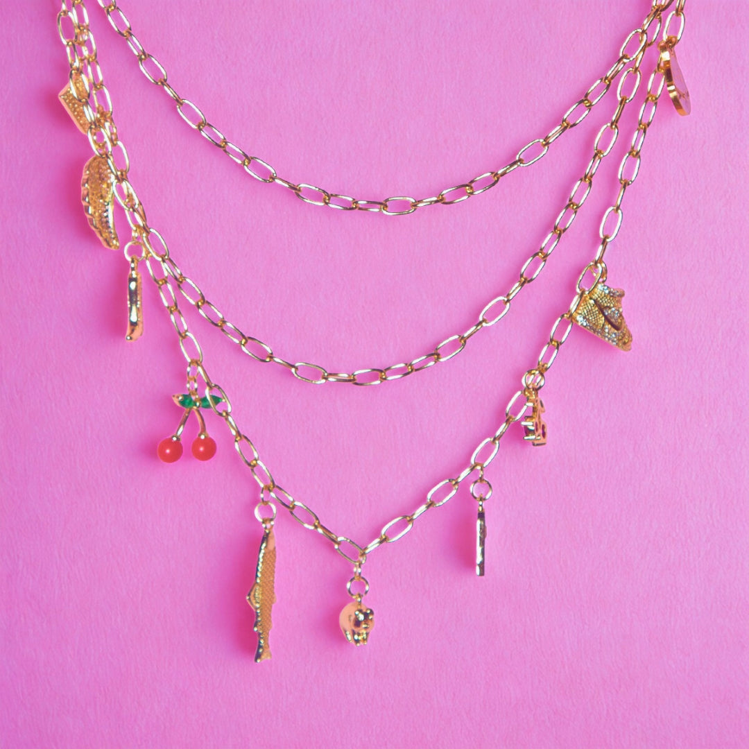Link Charm Necklace Chain - Single Chain only-Fun-Little Fish Co.