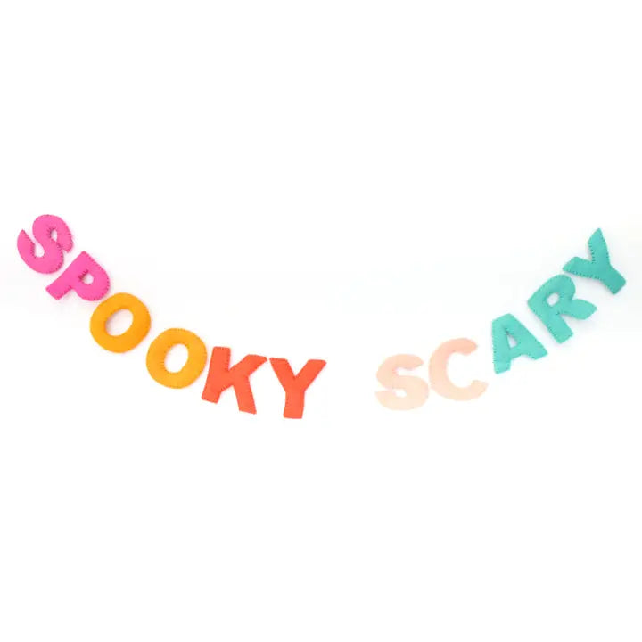 Spooky Scary Halloween Felt Garland-Little Fish Co.