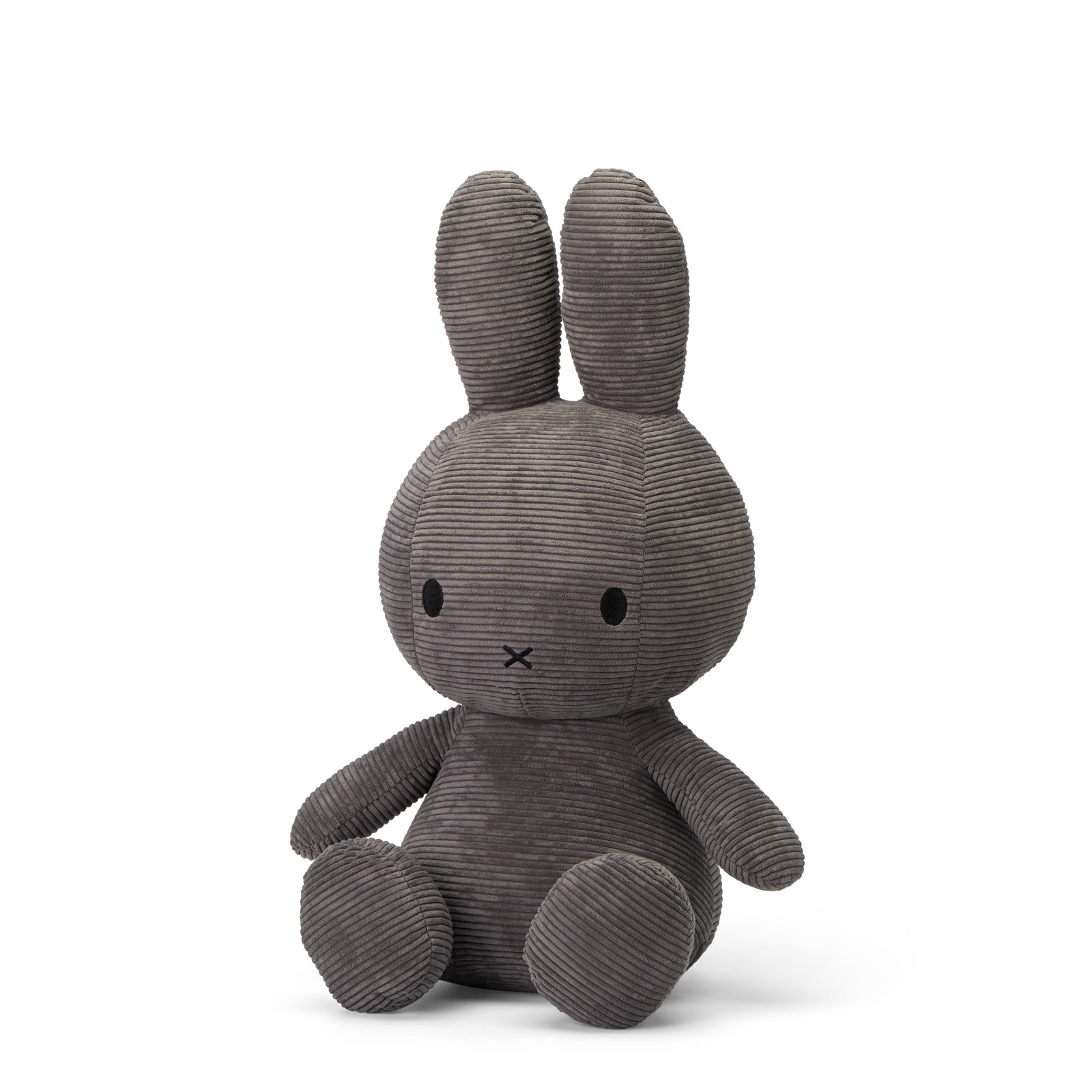 Miffy Sitting Corduroy Grey 23cm-Fun-Little Fish Co.