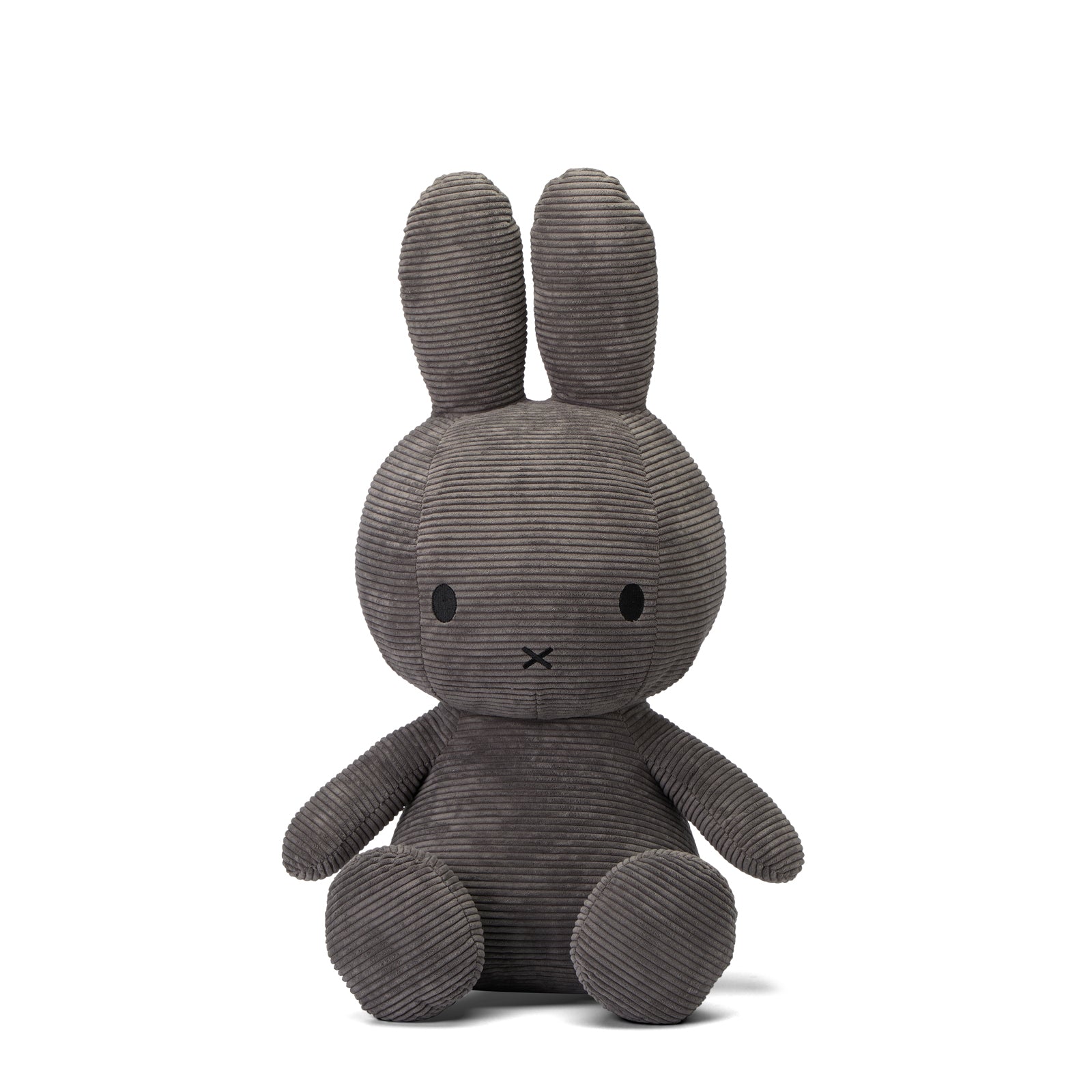 Miffy Sitting Corduroy Grey 23cm-Fun-Little Fish Co.