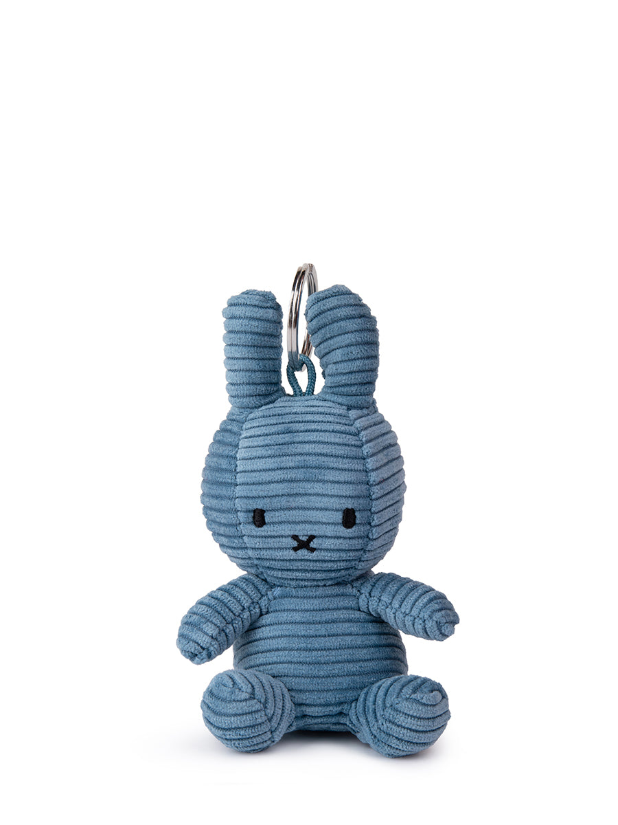 Miffy Corduroy Keychain - Blue 10cm-Fun-Little Fish Co.