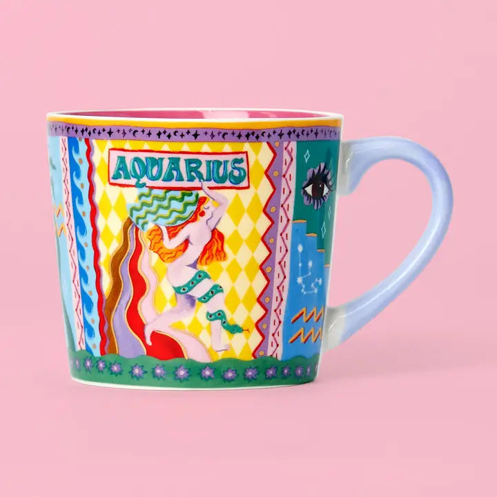 Aquarius Zodiac Mug-Little Fish Co.