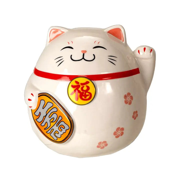 Lucky Cat Ceramic Money Box 7inch-Top 30 Decor-Little Fish Co.
