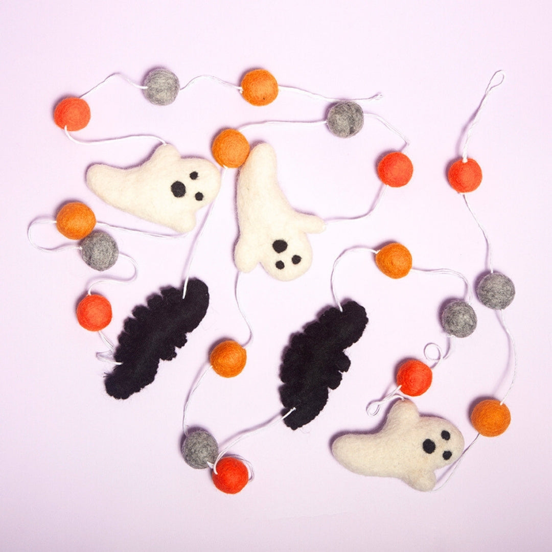 Spooky Ghost Felt Garland-Top 30 Halloween-Little Fish Co.