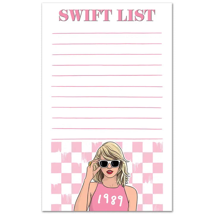 Notepad: Pop Star List-Little Fish Co.