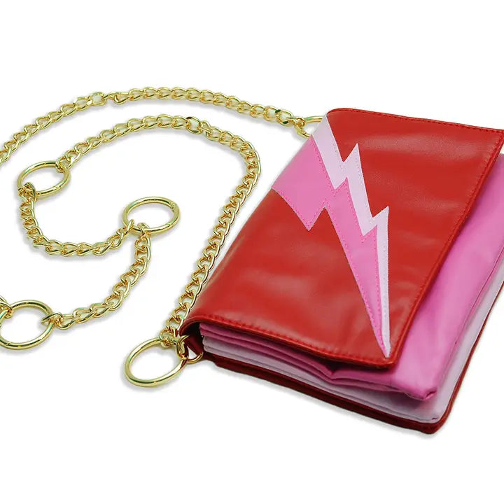 Convertible lightening bolt clutch in Paparazzi-Top 30 Fashion-Little Fish Co.