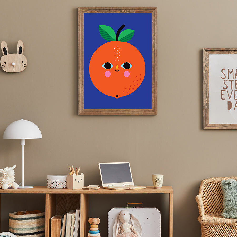 Orange Print - Little Fish Co x Vanja Kragulj-Art-Little Fish Co.